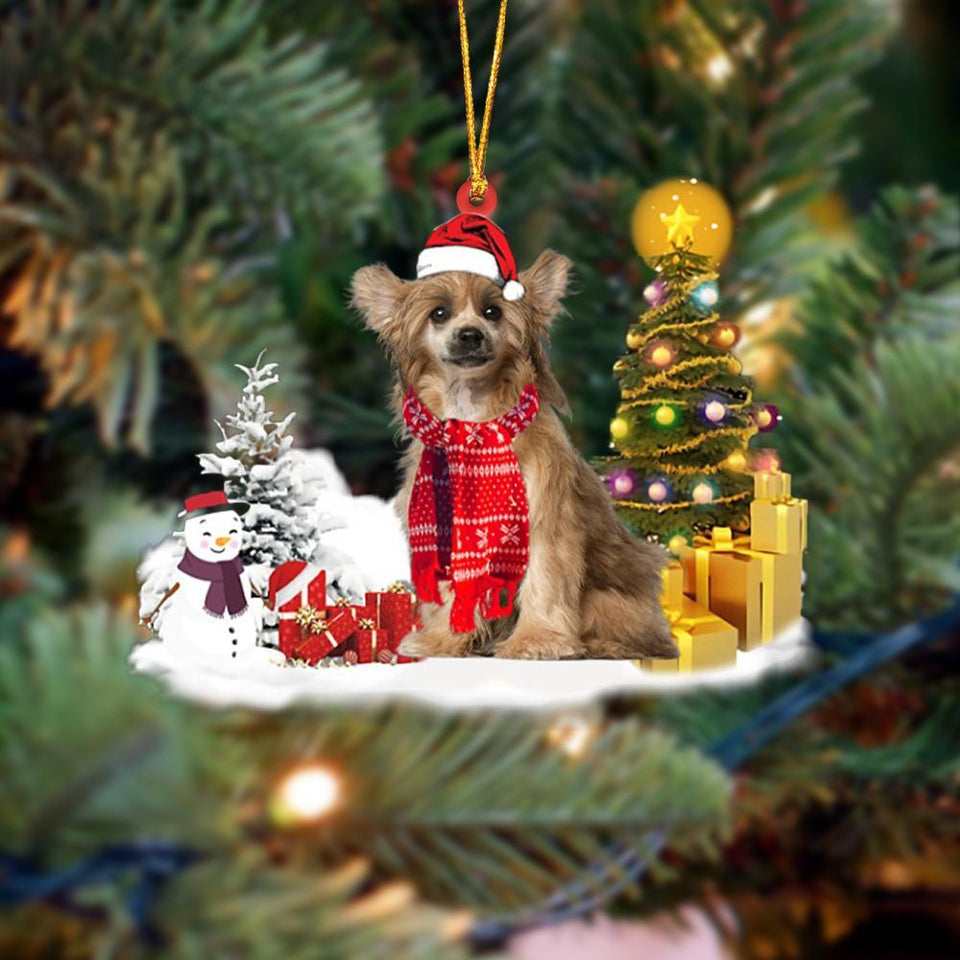 Godmerch- Ornament- Chinese Crested Christmas Ornament Dog Ornament, Car Ornament, Christmas Ornament