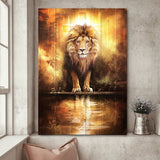 Jesus Lion And Lamb Christian Are Alway Strong - Matte Canvas
