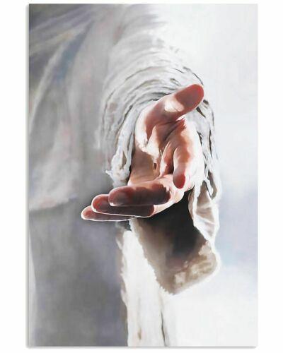 Top #3 Christian Jesus Give Me Your Hand Canvas And Poster, Canvas Painting, Wall Decor Visual Art