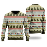 Christmas Birds Pattern Ugly Christmas Sweater 