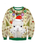Reindeer Xmas Tree Ugly Christmas Sweater 