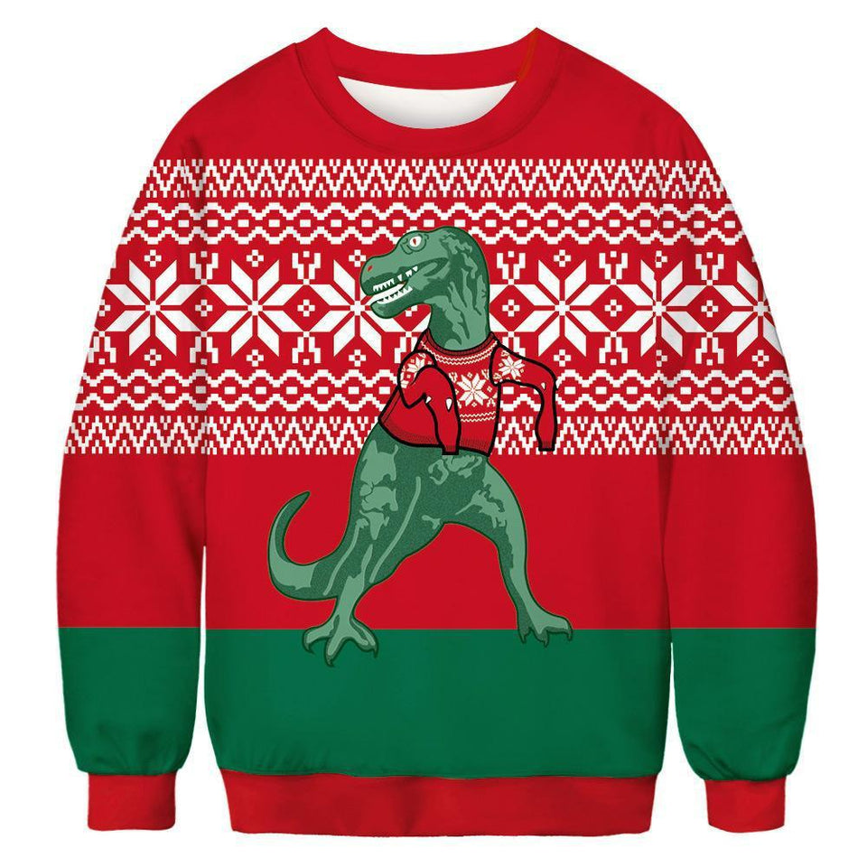 Dinosaur Christmas Ugly Christmas Sweater 