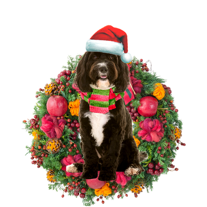 Godmerch- Ornament- Cockapoo Christmas Ornament, Happy Christmas Ornament, Car Ornament