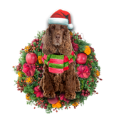 Godmerch- Ornament- Cocker Spaniel Christmas Ornament, Happy Christmas Ornament, Car Ornament