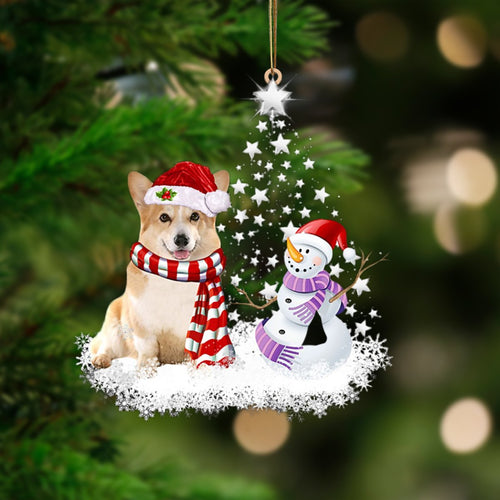 Corgi-Star Tree Hanging Ornament