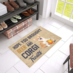 Corgi Beer Doormat