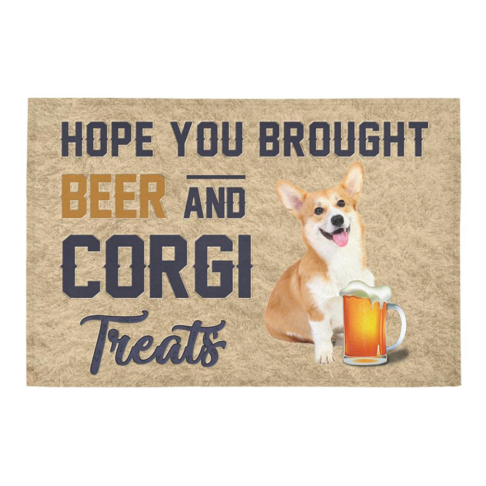 Corgi Beer Doormat