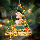 Godmerch- Ornament- Corgi-Christmas Gifts&dogs Hanging Ornament, Happy Christmas Ornament, Car Ornament