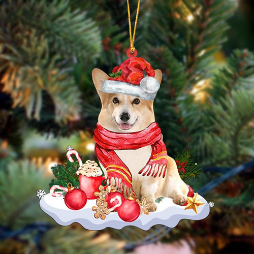 Godmerch- Ornament- Corgi-Better Christmas Hanging Ornament, Happy Christmas Ornament, Car Ornament
