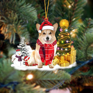 Godmerch- Ornament- Corgi Christmas Ornament Dog Ornament, Car Ornament, Christmas Ornament