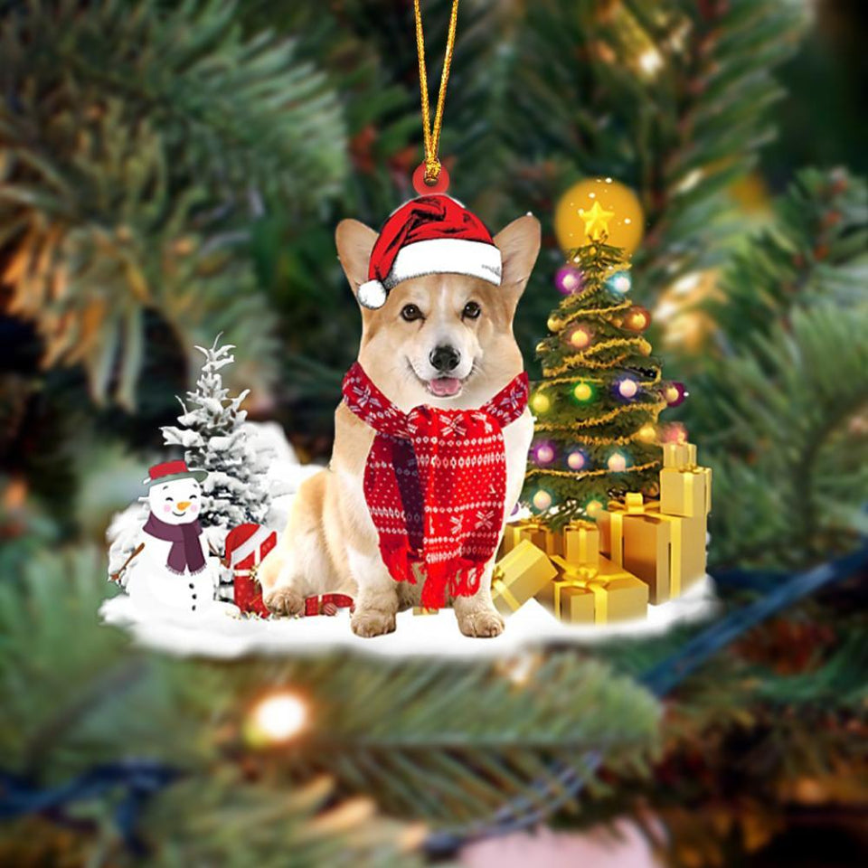 Godmerch- Ornament- Corgi Christmas Ornament Dog Ornament, Car Ornament, Christmas Ornament