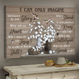 Cotton flower Hummingbird I can only imagine - Matte Canvas