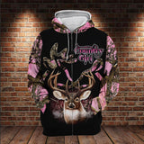 Hunting Gifts Country Girl Deer Hunting All Over Printed US Unisex Size Hoodie