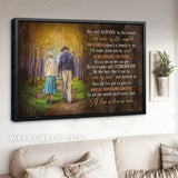 Autumn forest, Couple drawing, You will always be the miracle - Couple Landscape Canvas Prints, Wall Art