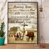 Cow I Still Believe In Amazing Grace Farming Canvas And Poster, Wall Decor Visual Art