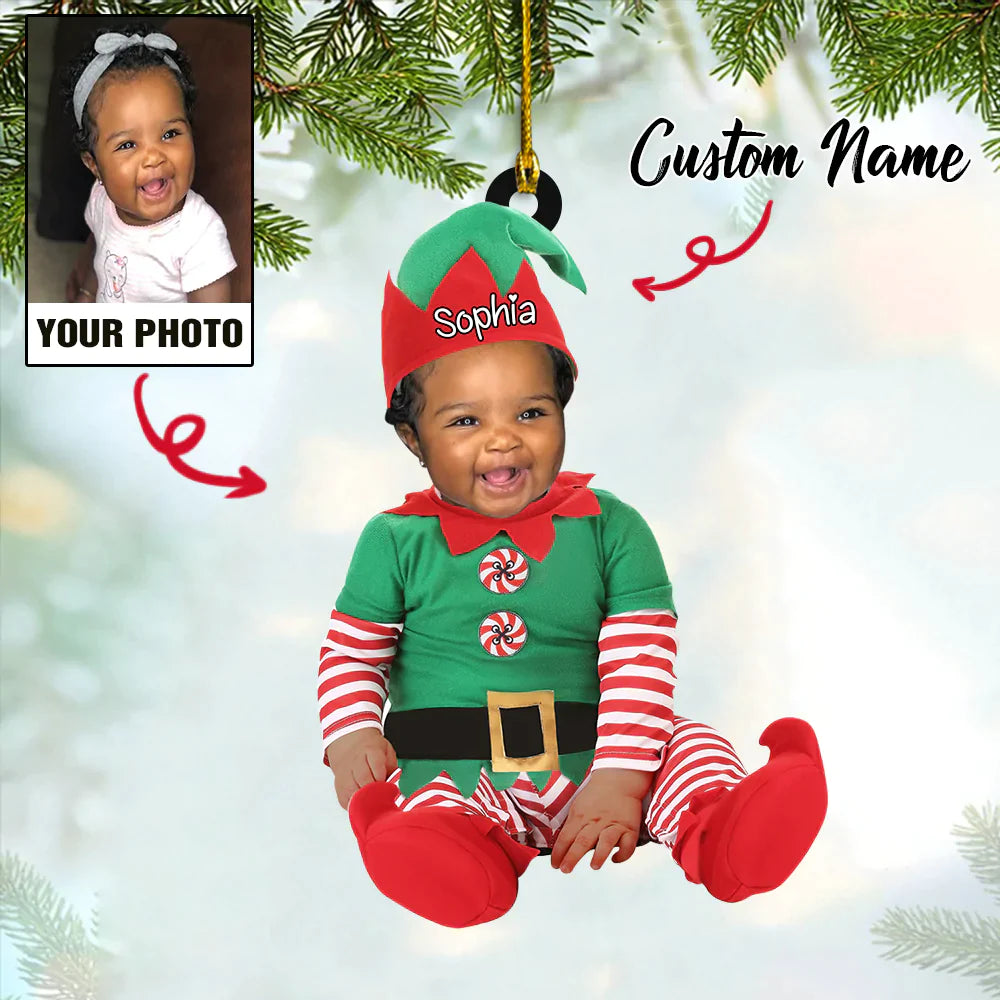Face Merry Christmas Ornament CTH01