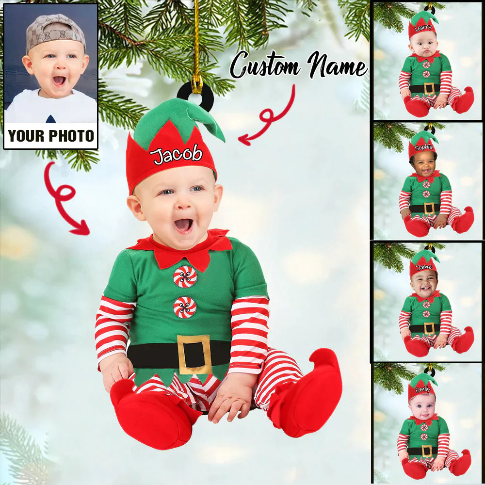 Face Merry Christmas Ornament CTH01