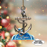 Anchor Shaped Ornament - Christmas Decor Ornament