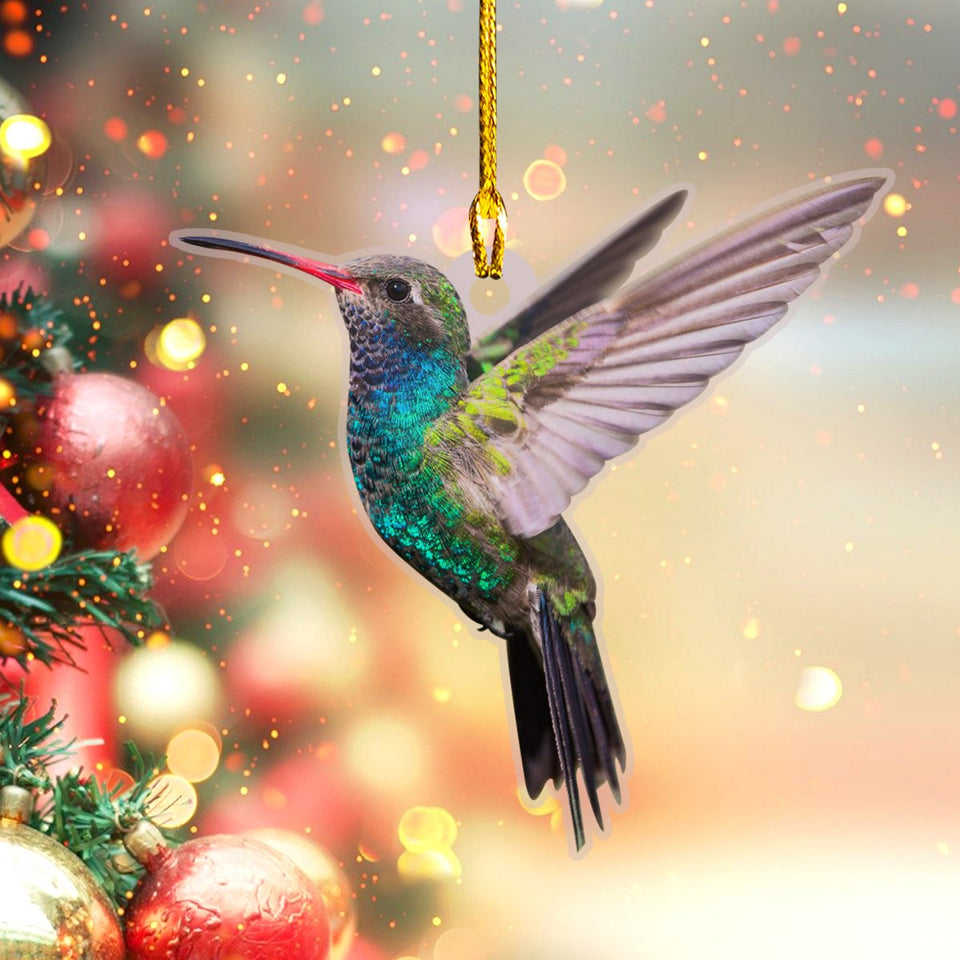 Blue Humming Bird Car Ornament