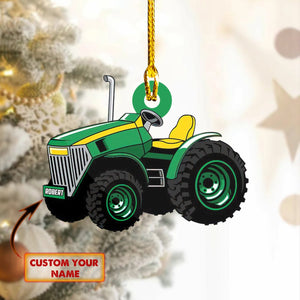 Custom Ornament - farmer tractor - TT99 Car Ornament
