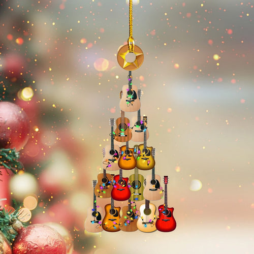 Guitar Christmas - Shaped Ornament 09 - CV98