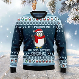 Cute Penguin Ugly Christmas Sweater 