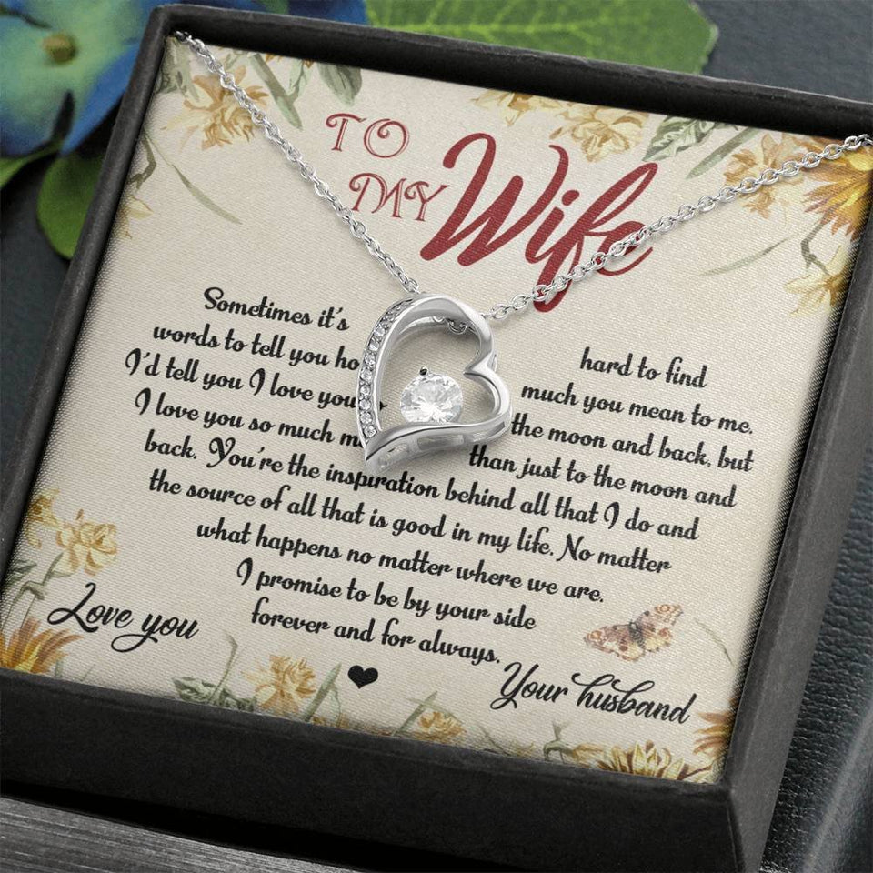 For Wife I Promised To Be By Your Side Forever Love Necklace