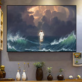 Jesus hope faith life - Matte Canvas