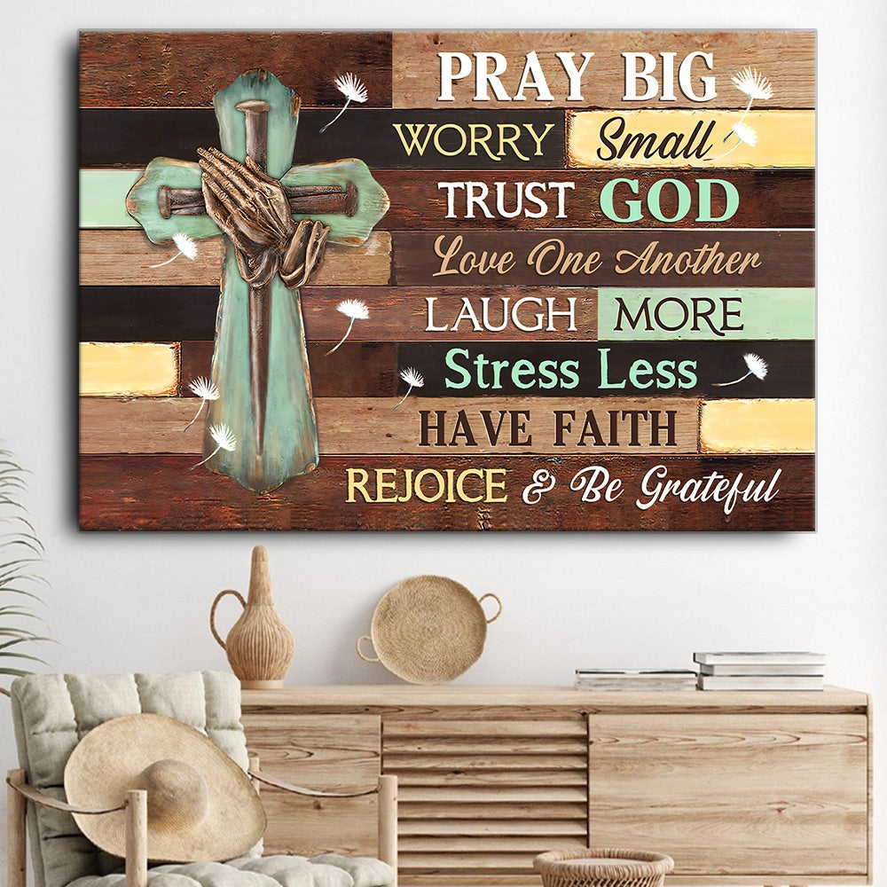 Trust God Laugh More - Matte Canvas