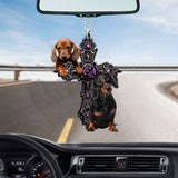 Dachshund Pray For God Car Hanging Ornament Dog Pray For God Ornament Godmerch