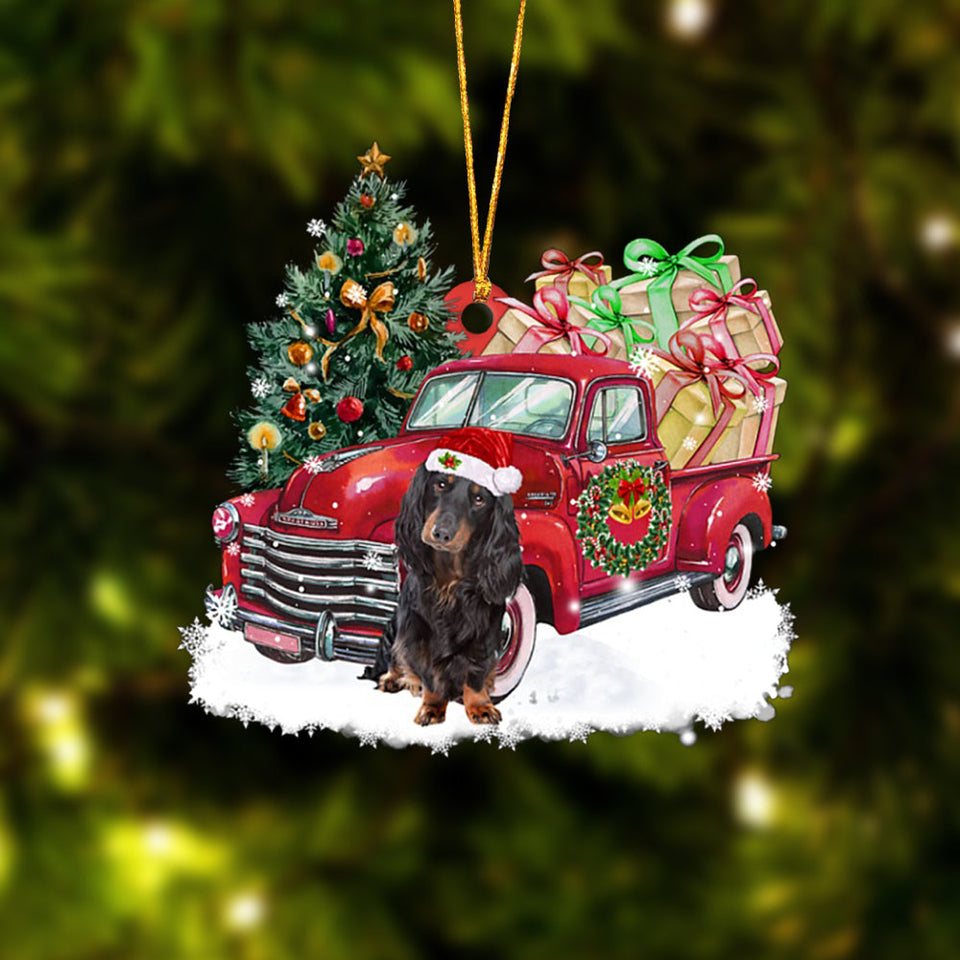 Godmerch- Ornament- Dachshund Christmas Hanging Ornament Dog Ornament, Car Ornament, Christmas Ornament