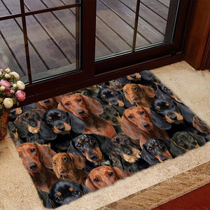 A Bunch Of Dachshunds Doormat