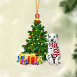 Godmerch- Ornament- Dalmatian 1-Christmas Star Hanging Ornament, Happy Christmas Ornament, Car Ornament