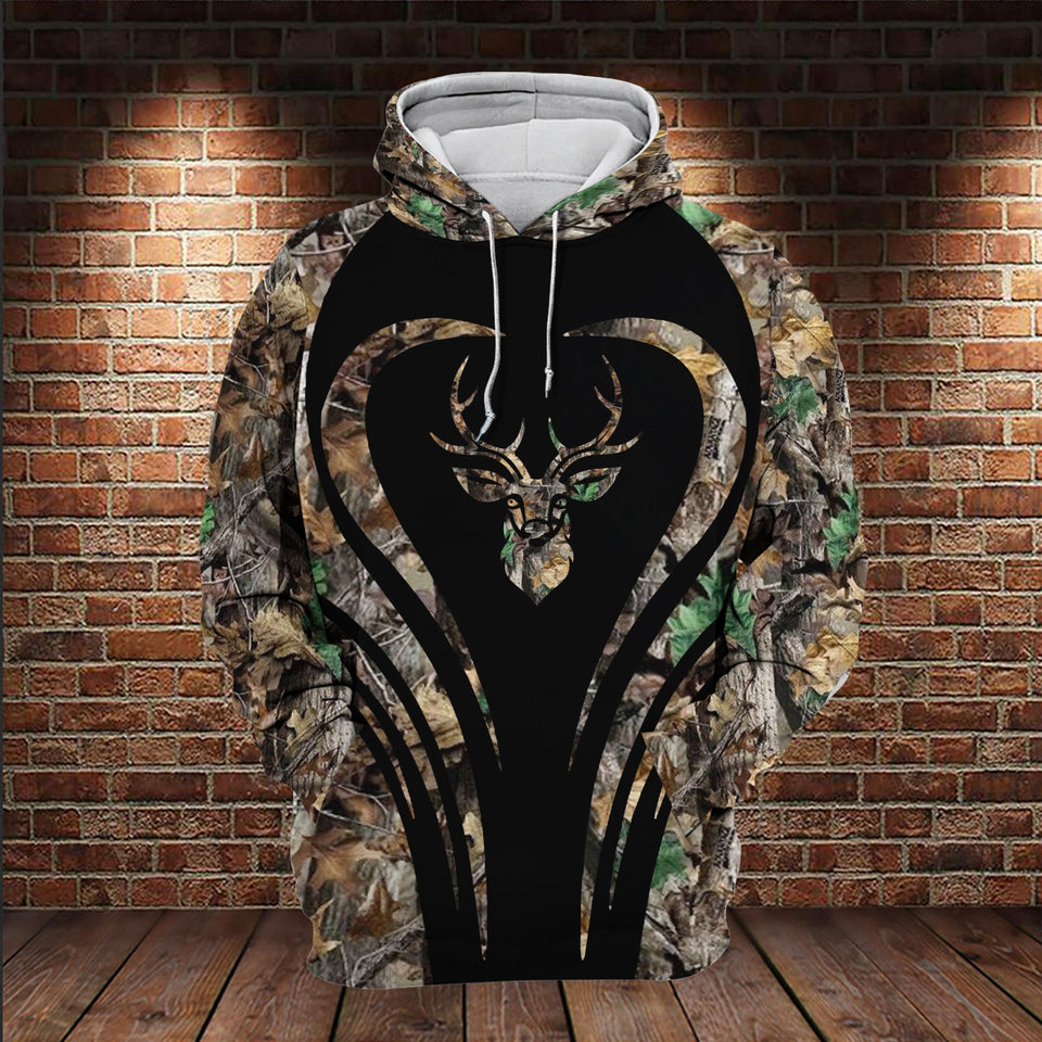 Deer Hunting Animal All Over Printed US Unisex Size Hoodie  Printed US Unisex Size Hoodie