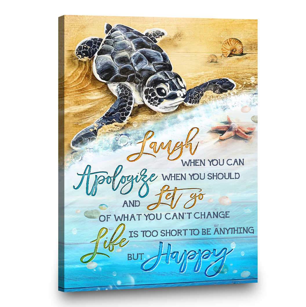 Life Is Too Short Canvas And Poster, Wall Decor Visual Art