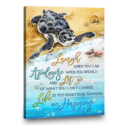 Life Is Too Short Canvas And Poster, Wall Decor Visual Art