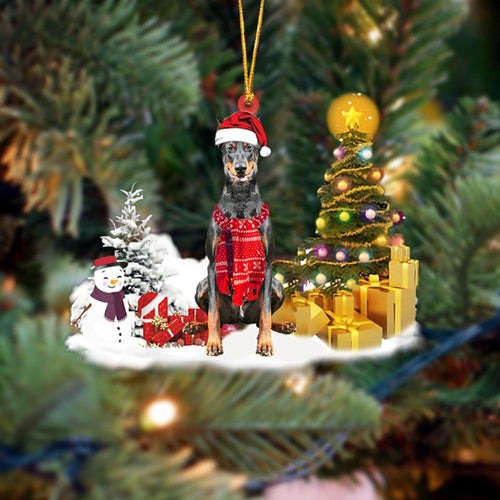 Godmerch- Ornament- Doberman Christmas Ornament Dog Ornament, Car Ornament, Christmas Ornament