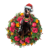Godmerch- Ornament- Doberman Christmas Ornament, Happy Christmas Ornament, Car Ornament