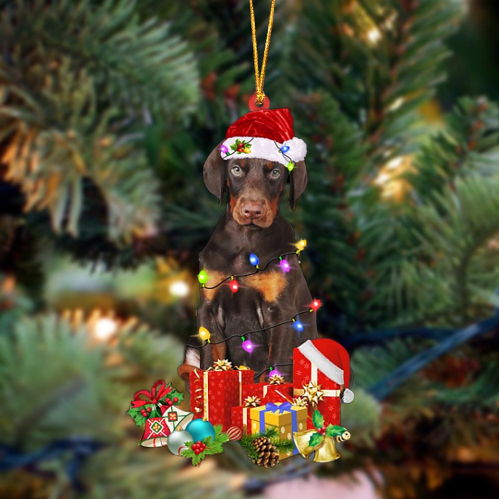 Godmerch- Ornament- Dobermann-Dog Be Christmas Tree Hanging Ornament, Happy Christmas Ornament, Car Ornament