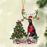 Godmerch- Ornament- Dobermann 1-Christmas Tree Gift Hanging Ornament, Happy Christmas Ornament, Car Ornament