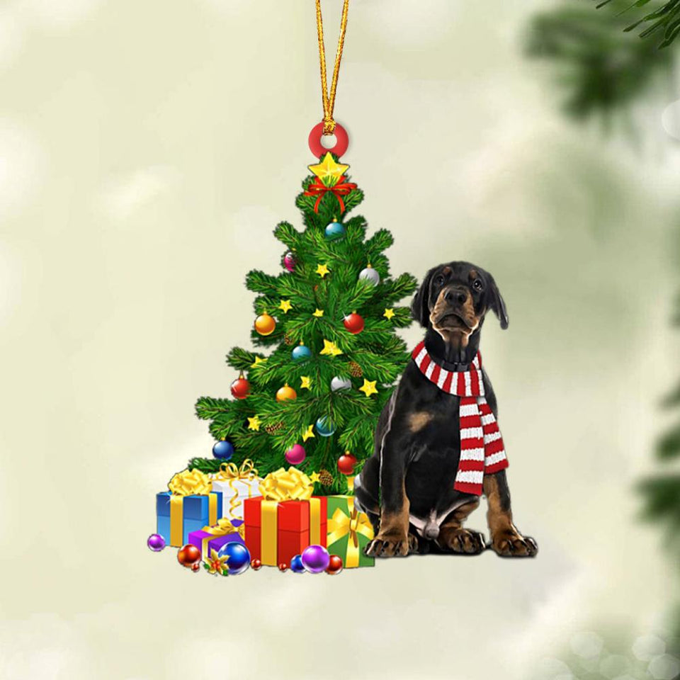 Godmerch- Ornament- Dobermann Pinscher-Christmas Star Hanging Ornament, Happy Christmas Ornament, Car Ornament