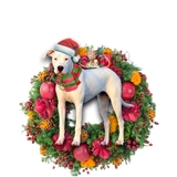 Godmerch- Ornament- Dogo Argentino Christmas Ornament, Happy Christmas Ornament, Car Ornament