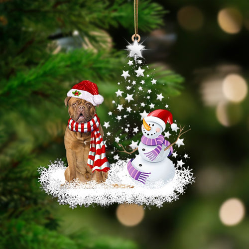 Dogue De Bordeaux-Star Tree Hanging Ornament