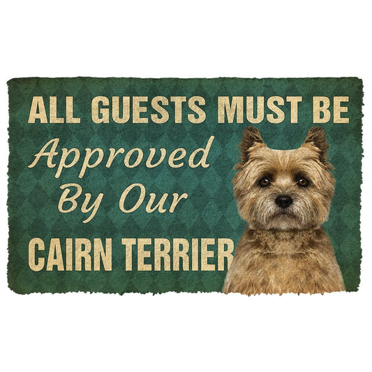 3D Must Be Approved By Our Cairn Terrier Custom Doormat