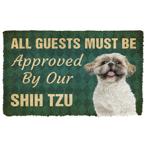 3D Must Be Approved By Our Shih Tzu Custom Doormat