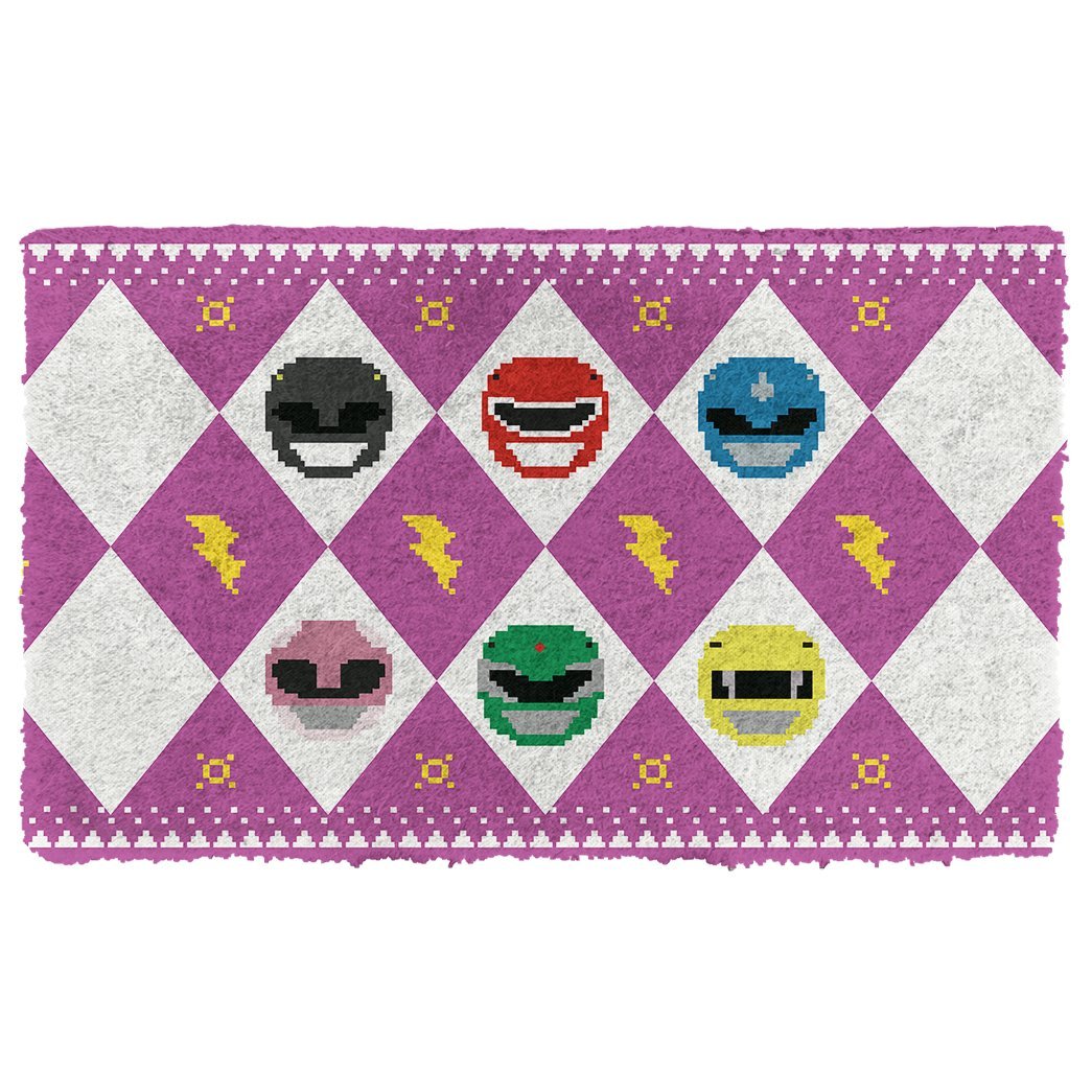 3D Power Ranger Pink Ugly Doormat