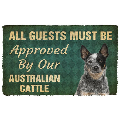 3D Must Be Approved By Our Australian Cattle Custom Doormat