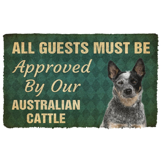 3D Must Be Approved By Our Australian Cattle Custom Doormat