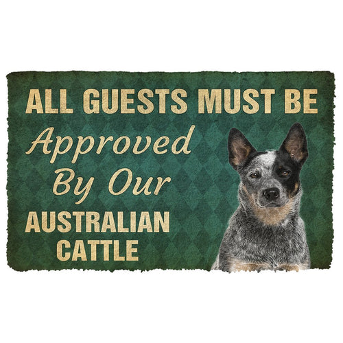 3D Must Be Approved By Our Australian Cattle Custom Doormat