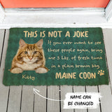 3D This Is Not A Jock Maine Coon Custom Doormat